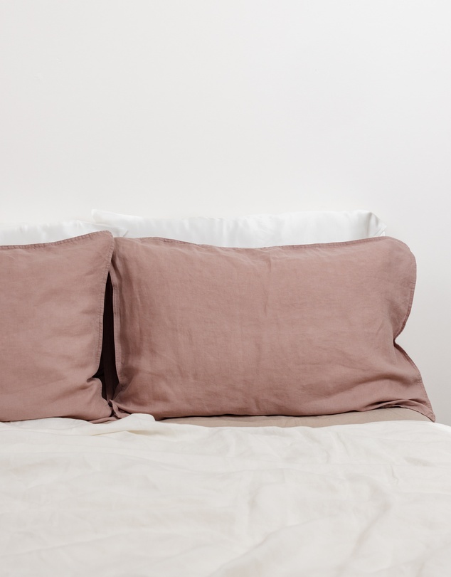 SILK MAGNOLIA - French Linen Pillowcase