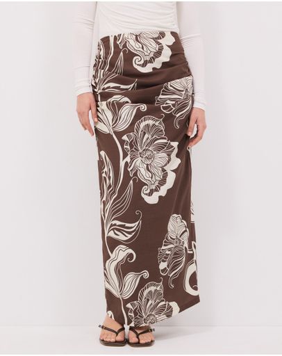 Chocolate Wildflower Print