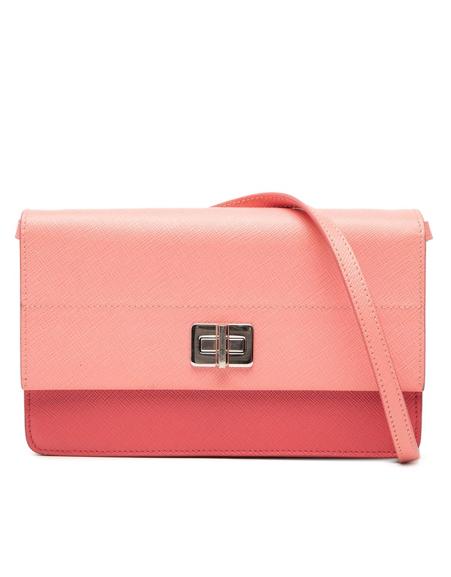 Pre-Loved by Azura Reborn - Pre-Loved Saffiano Turn Lock Wallet on Strap