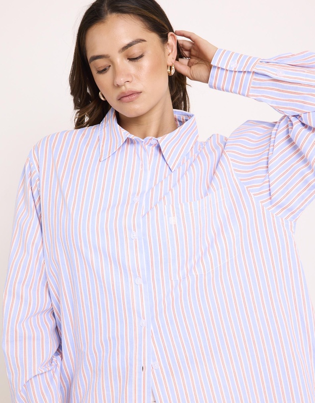 Subtitled - Coby Crisp Oversized Long Sleeve Shirt
