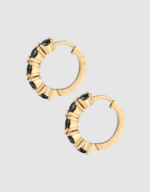 Elli Jewelry - Hoop Earrings in Gold-Plated 925 Silver
