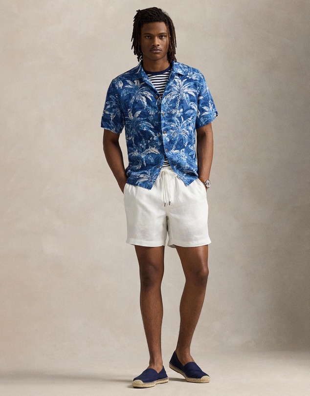 Polo Ralph Lauren - Classic Fit Tropical-Print Linen Shirt
