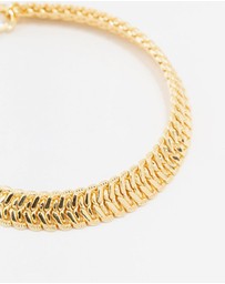 Lovisa - Thick Gold Plated Brass Herringbone Bracelet