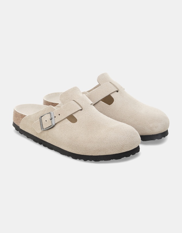 Birkenstock - Boston SFB Tonal Footbed Suede Leather Regular - Women's