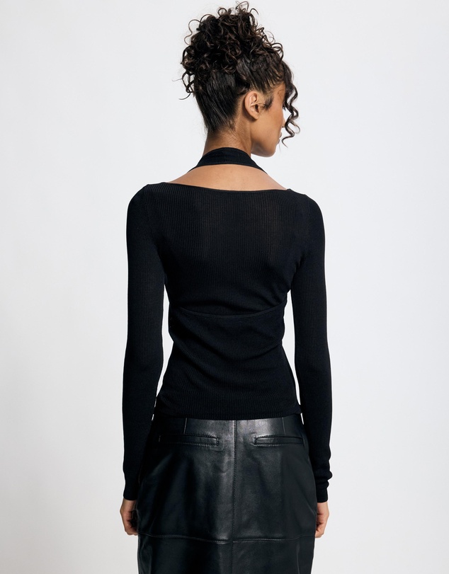 Lover - Solange Layered Knit Halter Top