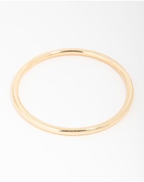 Lovisa - Gold Plated Brass Plain Round Bangle