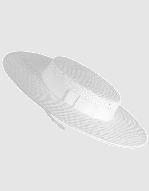 Max Alexander - White Boater Hat