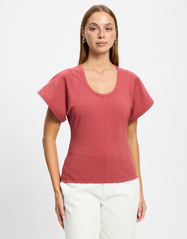 & Other Stories - Scoop-Neck T-Shirt