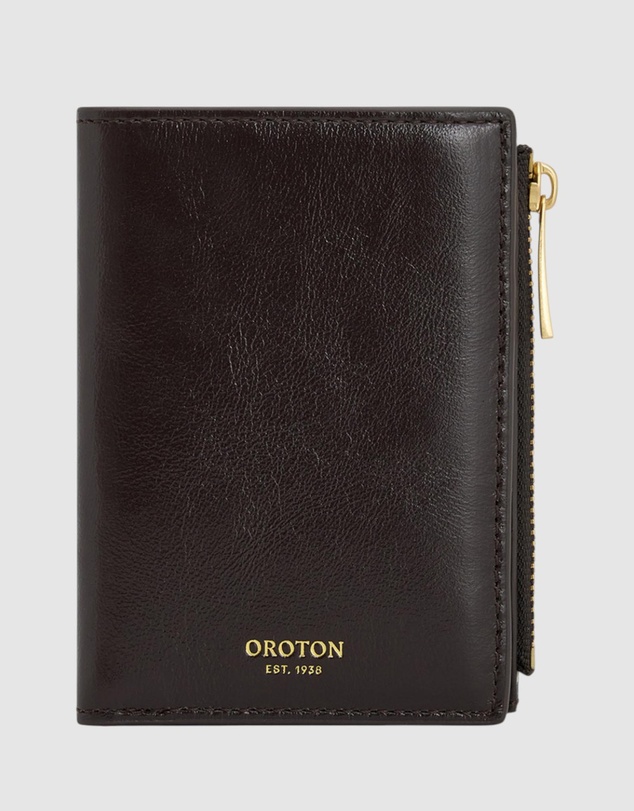 Oroton - Cecile 10CC Mini Zip Wallet Crackle