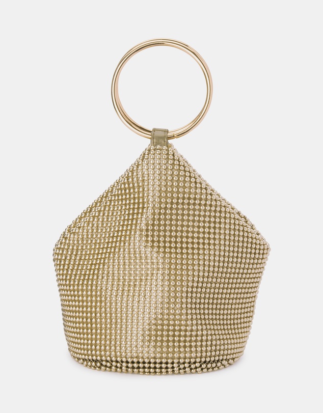 Olga Berg - Bianca Ball Mesh Handle Bag