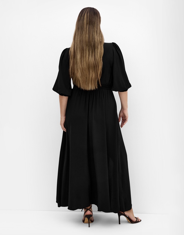 City Chic - Plus sizeJolene V Neck Maxi Dress - black