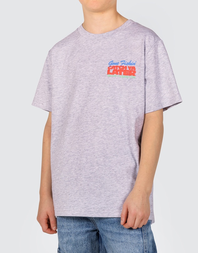 Skwosh - Catch Ya Boys Back Print Tee in Stone