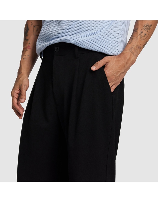 yd. - Brooks Pleated Wide Chino