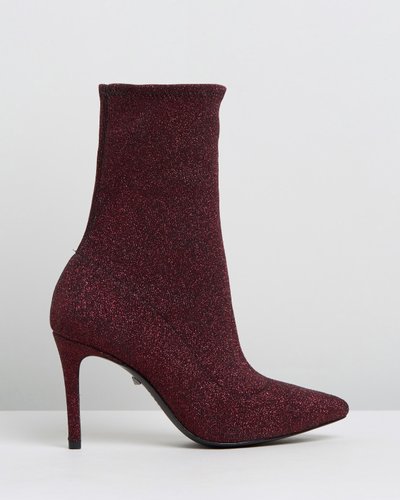 Lurex Knit Boots
