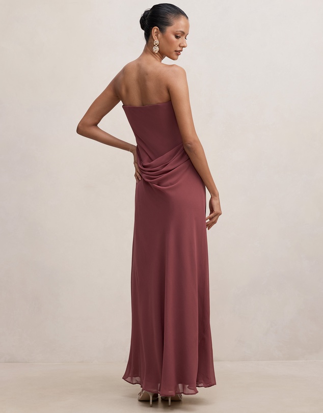 Forever New Petite - Gwynne Petite Draped Strapless Maxi Dress