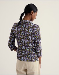 Seasalt - Seasalt Cornwall Multi Wavecrest Shirt in Organic Cotton Jersey