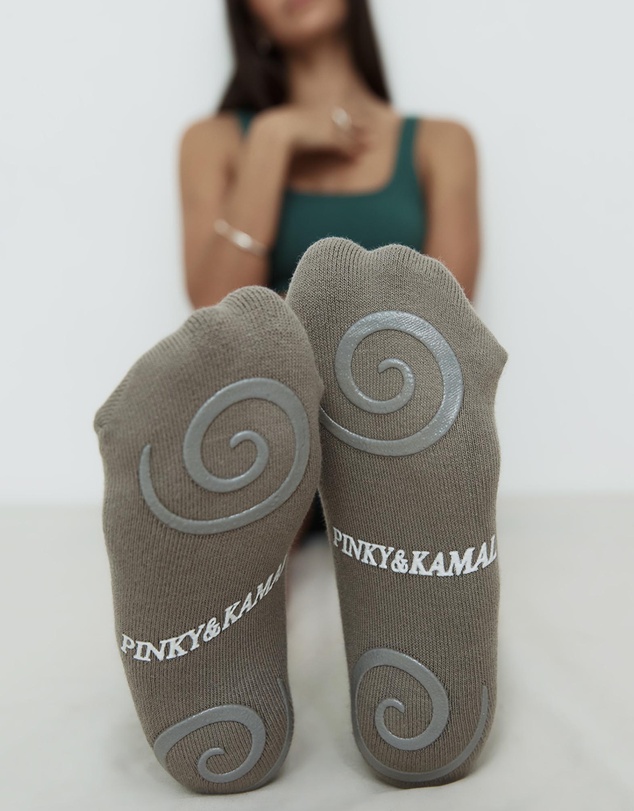 Pinky & Kamal - Pilates Spiral Grip Socks