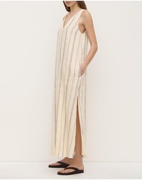 Assembly Label - Ulani Stripe V Neck Maxi Dress