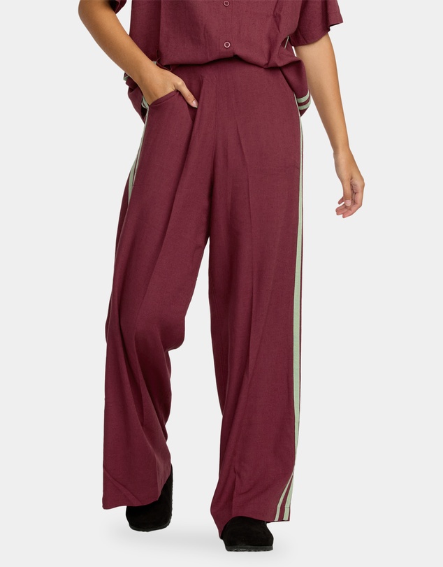 RVCA - Womens Syd Stripe Elastic Waist Pants