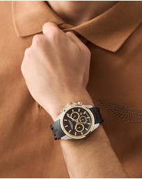 Aston Martin - HLC Chronograph Solar Black Silicone Strap Watch