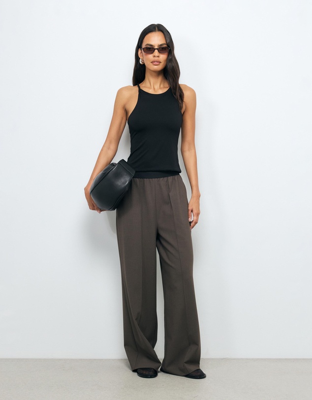AERE - Arna elastic waist detail pant