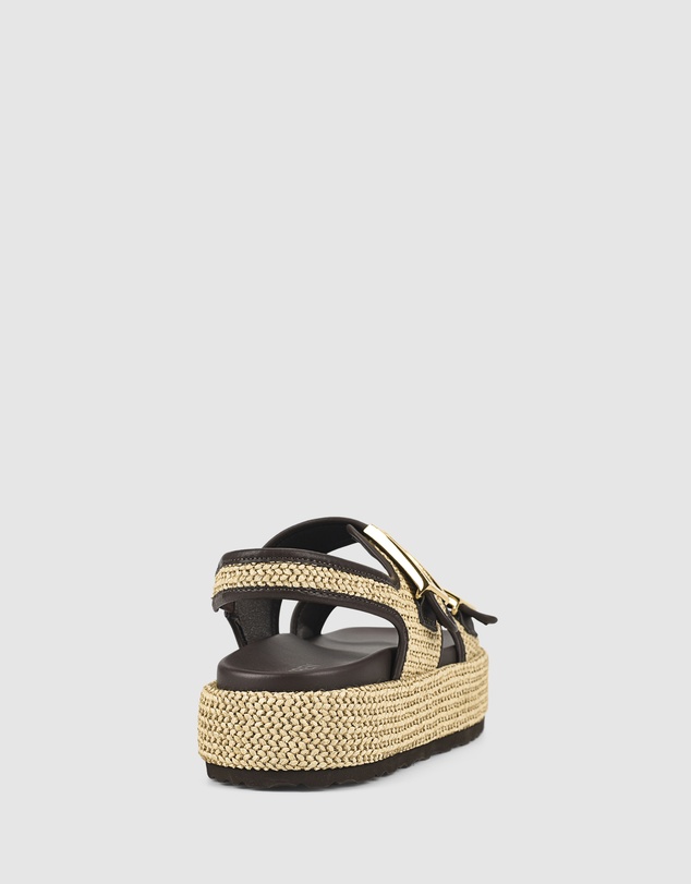 Siren - Apricot Flatform Sandals
