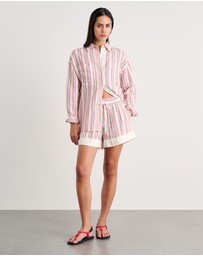 Jag - Winona Stripe Shirt - ICONIC EXCLUSIVE
