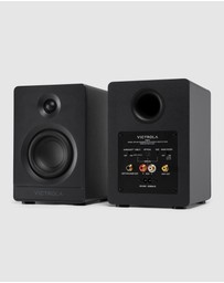 Victrola - Victrola Tempo Bookshelf Speakers - Black