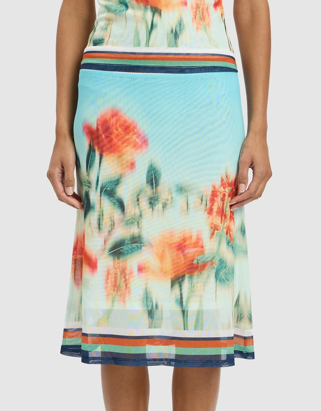 With Harper Lu - Midi Skirt Mesh