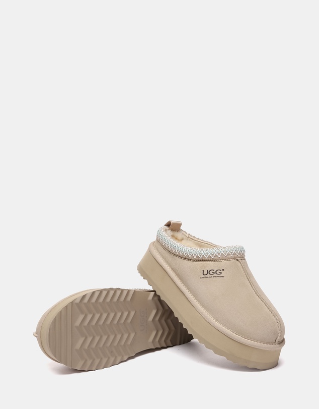 EVERAU - Australian Shepherd Ugg Tay Platform Cow Suede Upper House Shoes