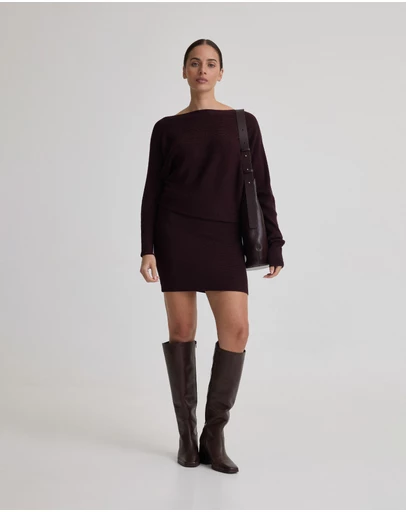 Oxford - Juliette Knitted Rib Dress