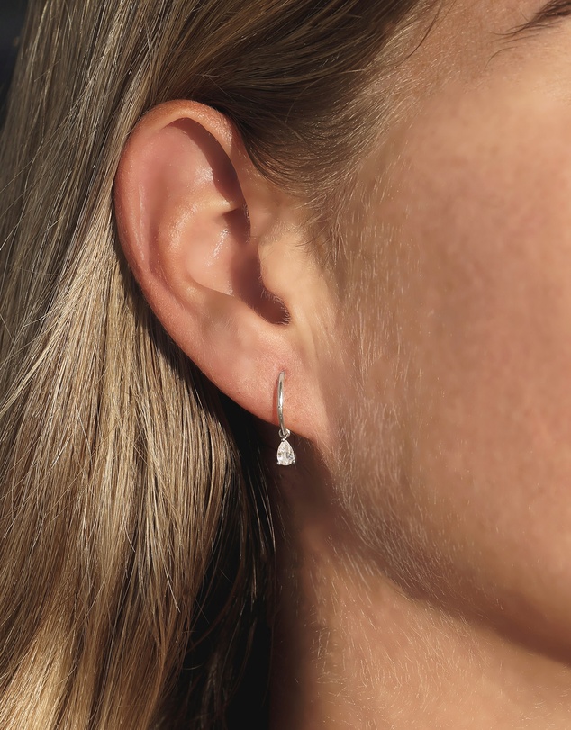 SAINT VALENTINE - Valentine Mini Hoops - Silver