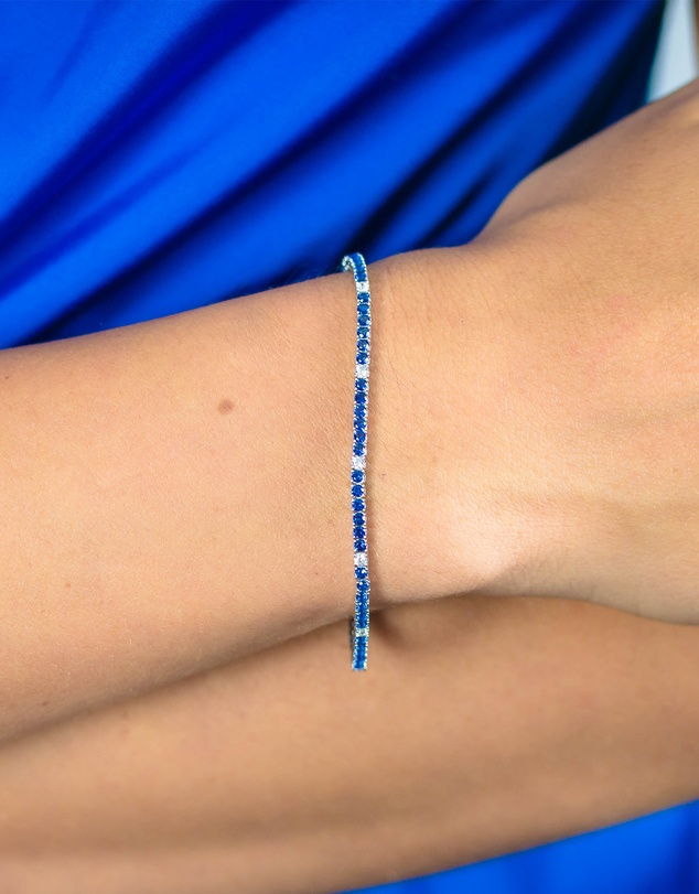 Georgini - Milestone Sapphire 2mm Tennis Bracelet