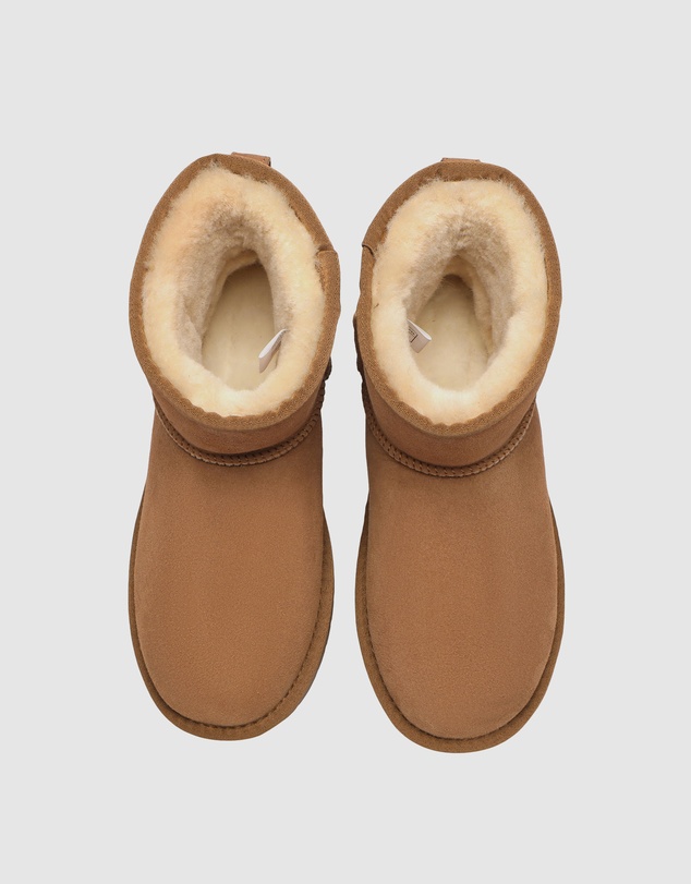 EVERAU - Australian Shepherd Ugg Mini Classic Sheepskin Upper UGG Boots