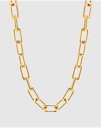 Nialaya Jewellery - Women's Gold Paperclip Chain