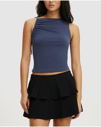 Cotton On - Luis Double Pleated Mini Skirt