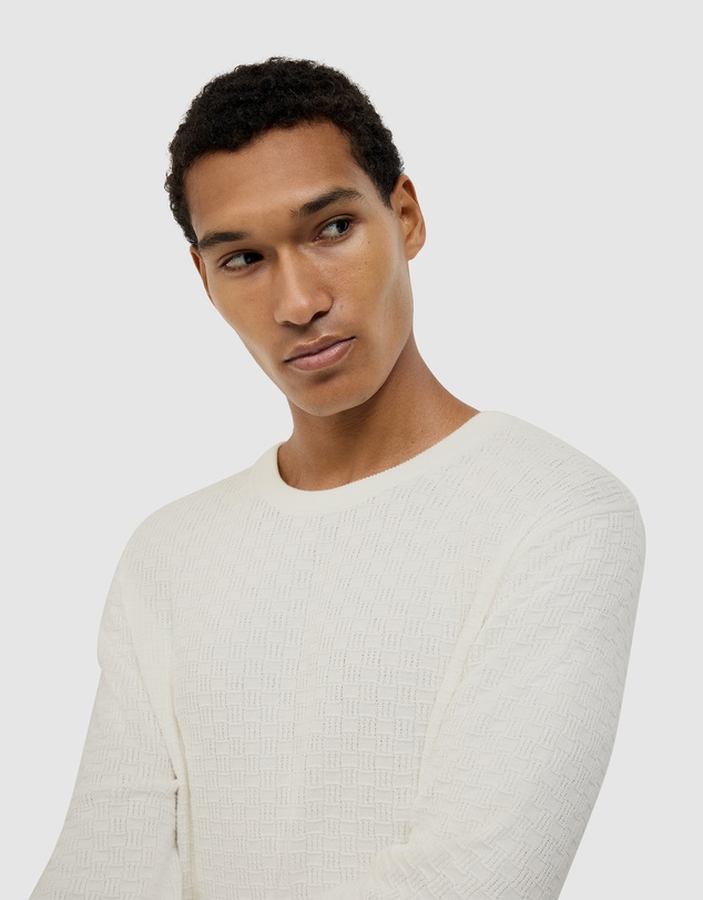 Politix - Elvin Geo Textured Crew Knit