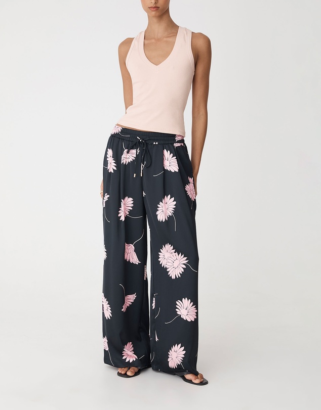 Forcast - Felicia Satin Elastic Pants