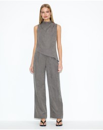 Dazie - Pixie High Neck Cupro Top