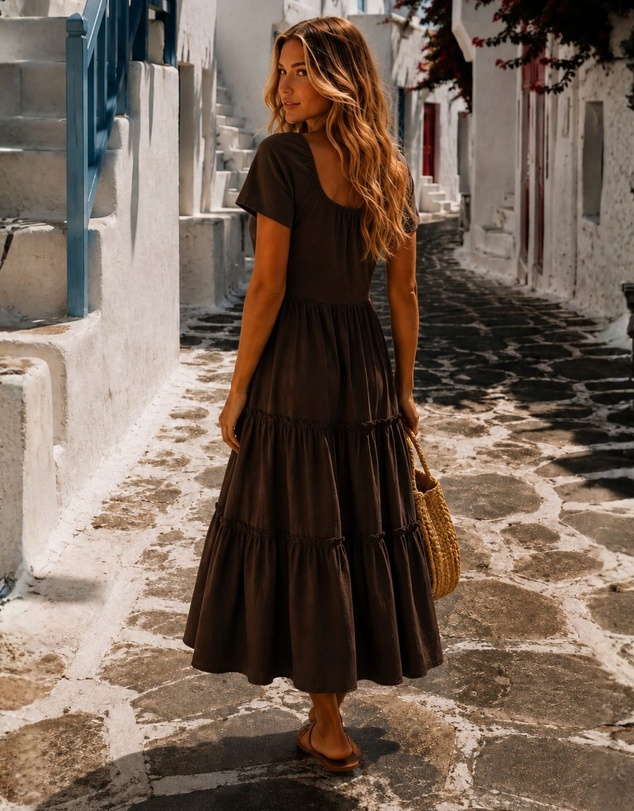 Esther & Co - Celie Dress - Cocoa