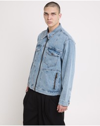 Insight - Halls Cropped Harrington Denim Jacket