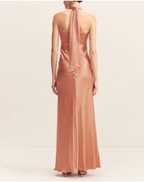 Shona Joy - La Lune Ruched Halter Maxi Dress