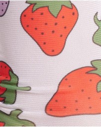 High Heel Jungle - Retro Sheer Strawberry Fields Sock
