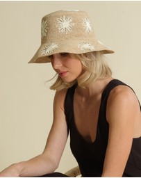Morgan & Taylor - Sereia Crochet Bucket Hat in Natural