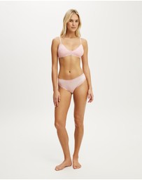 Cotton On Body - Cotton Lace Triangle Padded Bralette
