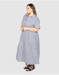 Love Your Wardrobe - Tiana Stripe Tiered Dress