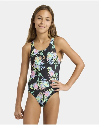Roxy - Girls 4 to 16 Roxy Active One Piece Swimsuit