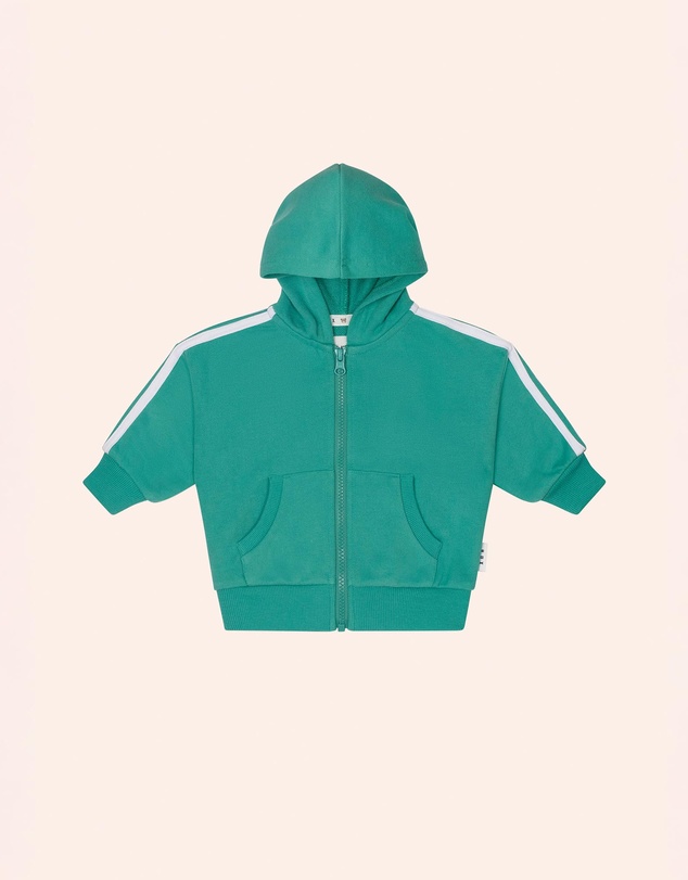 Huxbaby - Heritage Green Sports Zip Through - Babies-Kids