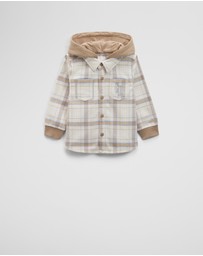 Country Road - Organically Grown Cotton Hooded Check Shirt