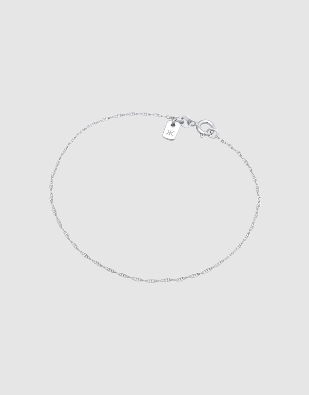 Kuzzoi - ICONIC EXCLUSIVE - Twisted Helix Chain Bracelet in 925 Sterling Silver